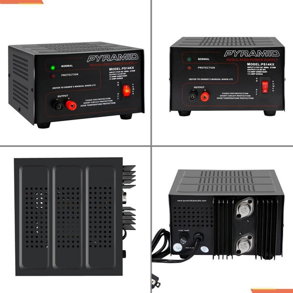 Main product image for Pyramid PS14KX 12 Amp Power Supply 13.8 VDC 12A 120-539